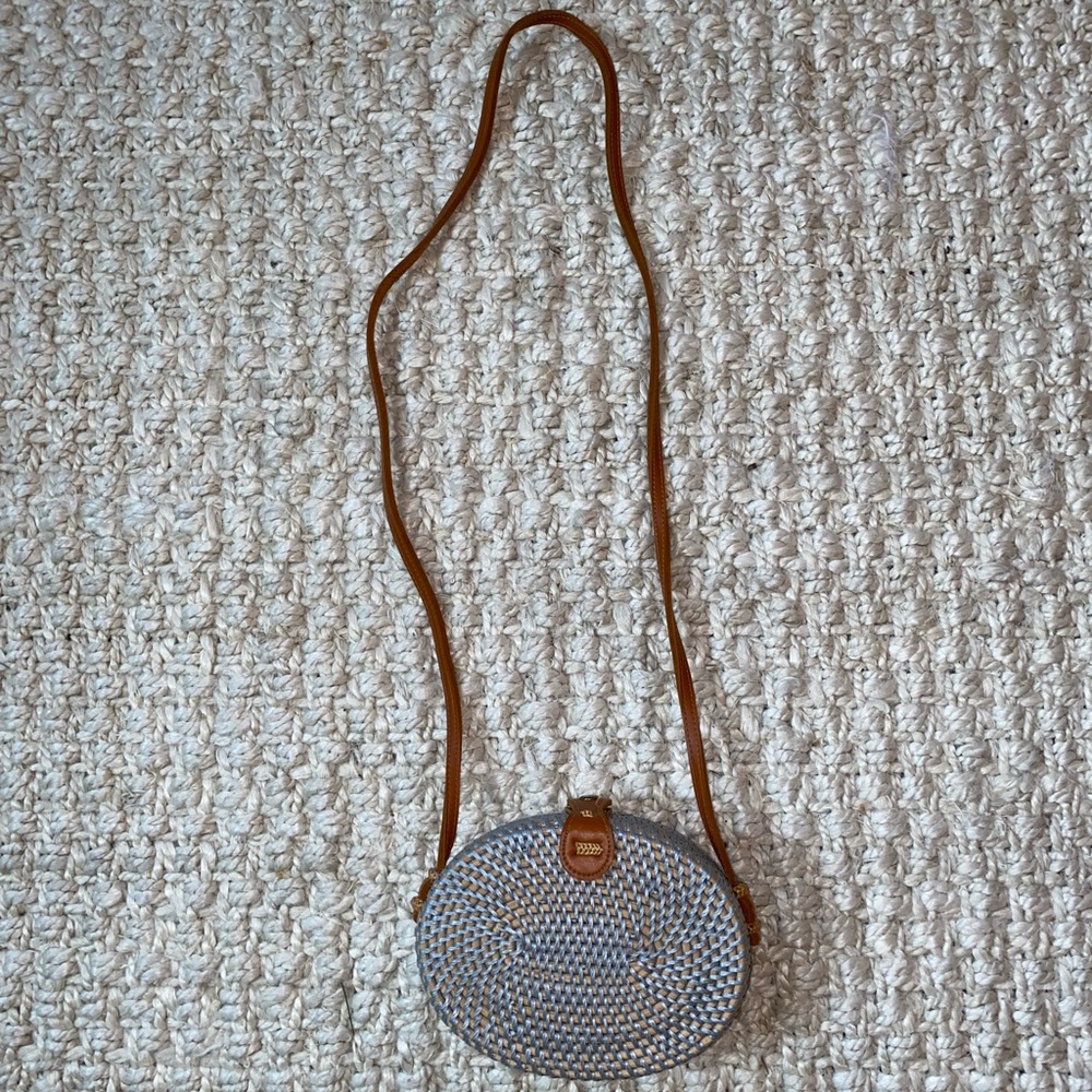 Handmade Indonesian Rattan Crossbody Bag